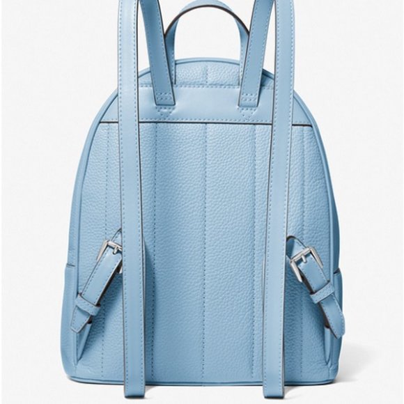 Michael Kors Kenly Medium Studded Leather Backpack Blue NWT - Picture 5 of 13